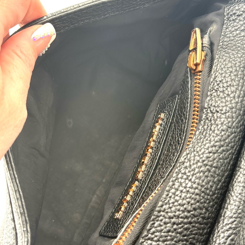 ALEXANDER WANG Marion Prisma Black Pebbled Leather & Rose Gold Crossbody Bag - Picture 13 of 16